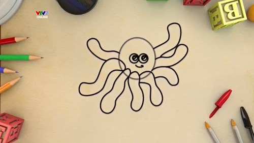 Vẽ con bạch tuộc